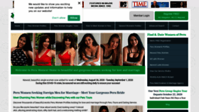 What Peru-women.com website looked like in 2020 (3 years ago)