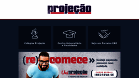 What Projecao.br website looked like in 2020 (3 years ago)