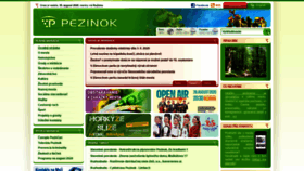 What Pezinok.sk website looked like in 2020 (3 years ago)