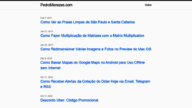 What Pedromenezes.com website looked like in 2020 (3 years ago)