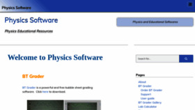 What Physics-software.com website looked like in 2020 (3 years ago)