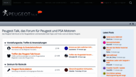 What Peugeottalk.de website looked like in 2020 (3 years ago)