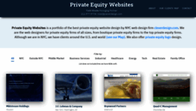 What Privateequitysites.com website looked like in 2020 (3 years ago)