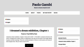 What Paologambi.com website looked like in 2020 (3 years ago)