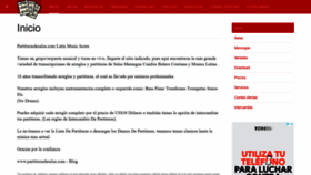 What Partiturasdesalsa.com website looked like in 2020 (3 years ago)