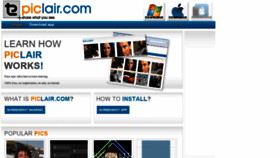 What Piclair.com website looked like in 2020 (3 years ago)