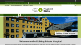 What Privatklinik-doebling.at website looked like in 2020 (3 years ago)