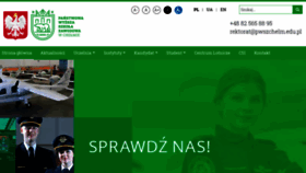What Pwsz.chelm.pl website looked like in 2020 (3 years ago)