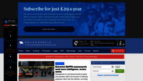 What Policeoracle.com website looked like in 2020 (3 years ago)