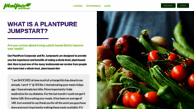 What Plantpurejumpstart.com website looked like in 2020 (3 years ago)