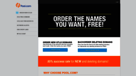 What Pool.com website looked like in 2020 (3 years ago)