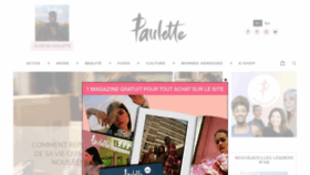 What Paulette-magazine.com website looked like in 2020 (3 years ago)