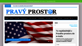 What Pravyprostor.cz website looked like in 2020 (3 years ago)