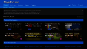 What Playerpuff.com website looked like in 2020 (3 years ago)