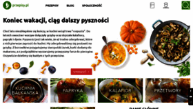 What Przepisy.pl website looked like in 2020 (5 years ago)