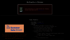What Paullee.com website looked like in 2020 (3 years ago)