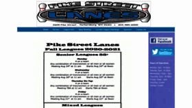 What Pikestreetlanes.com website looked like in 2020 (3 years ago)