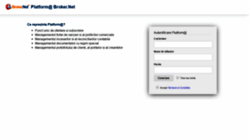 What Platforma-broker.ro website looked like in 2020 (3 years ago)