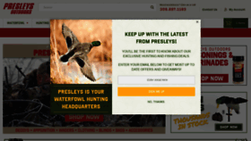 What Presleysoutdoors.com website looked like in 2020 (3 years ago)