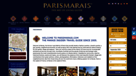 What Parismarais.com website looked like in 2020 (3 years ago)