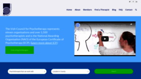 What Psychotherapycouncil.ie website looked like in 2020 (3 years ago)