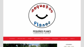 What Pequenosplanes.com website looked like in 2020 (3 years ago)