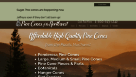 What Pineconesofthenorthwest.com website looked like in 2020 (3 years ago)