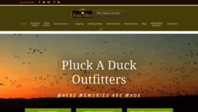 What Pluck-a-duck.com website looked like in 2020 (3 years ago)