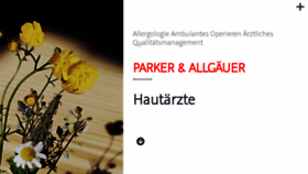 What Parker-allgaeuer.de website looked like in 2020 (3 years ago)