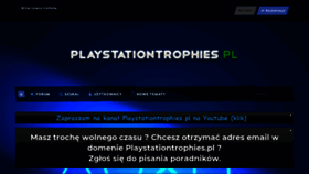 What Playstationtrophies.pl website looked like in 2020 (4 years ago)