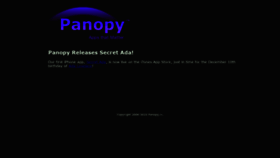 What Panopy.com website looked like in 2020 (3 years ago)