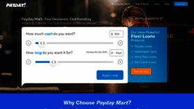 What Paydaymart.ca website looked like in 2020 (3 years ago)