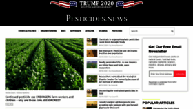 What Pesticides.news website looked like in 2020 (3 years ago)