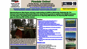 What Pinedaleonline.com website looked like in 2020 (3 years ago)
