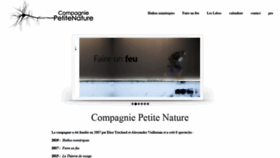 What Petitenature.fr website looked like in 2020 (3 years ago)