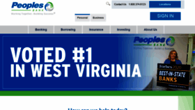 What Peoplesbancorp.com website looked like in 2020 (3 years ago)