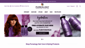 What Pureology.com website looked like in 2020 (4 years ago)