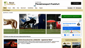 What Pferd.de website looked like in 2020 (3 years ago)