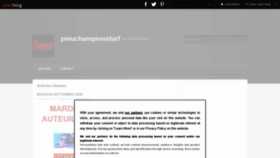 What Pmuchampionsturf.over-blog.fr website looked like in 2020 (3 years ago)