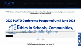 What Plato-philosophy.org website looked like in 2020 (3 years ago)