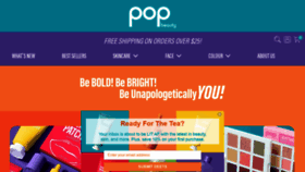 What Popbeauty.com website looked like in 2020 (3 years ago)