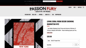 What Passionfury.com website looked like in 2020 (3 years ago)