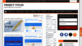 What Projecttitles4free.blogspot.com website looked like in 2020 (3 years ago)