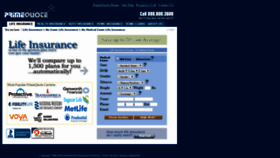 What Primequote.com website looked like in 2020 (3 years ago)