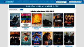 What Peliculator.com website looked like in 2020 (3 years ago)