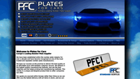 What Plates4cars.co.uk website looked like in 2020 (3 years ago)