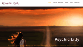 What Psychiclilly.com website looked like in 2020 (3 years ago)