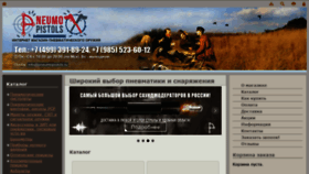 What Pneumopistols.ru website looked like in 2020 (5 years ago)