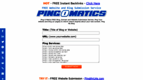 What Pingomatics.com website looked like in 2020 (3 years ago)