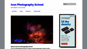 What Photographyicon.com website looked like in 2020 (3 years ago)